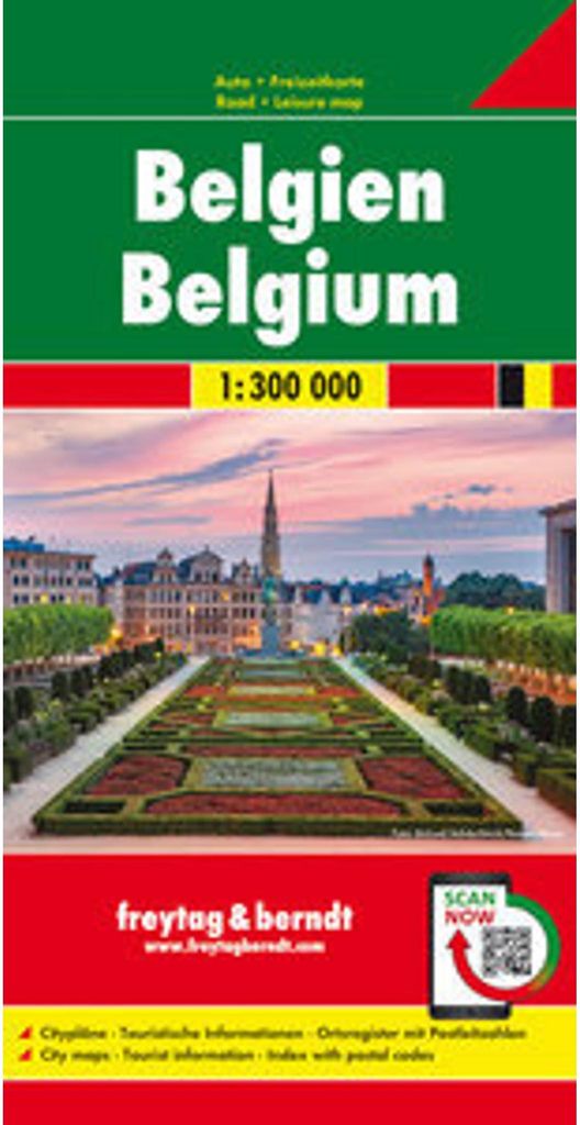 Belgien 1 : 300 000. Autokarte