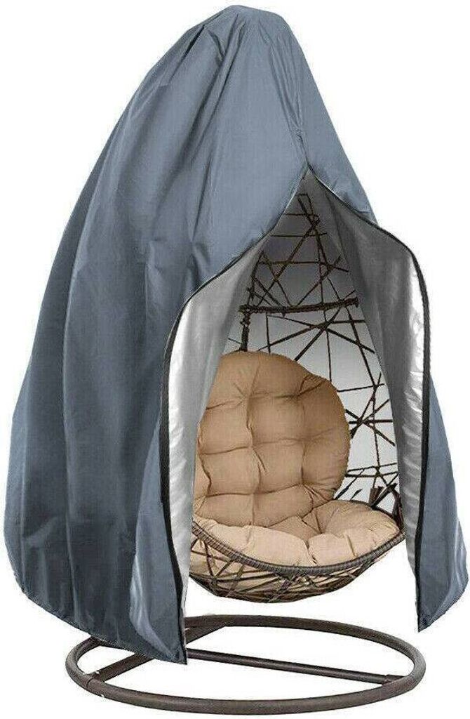Abdeckung Hängesessel Wasserdicht Winddicht UV-Beständig Reißfest Oxford Hängekorb Schwingsessel Abdeckhauben (Grau 190x115cm)