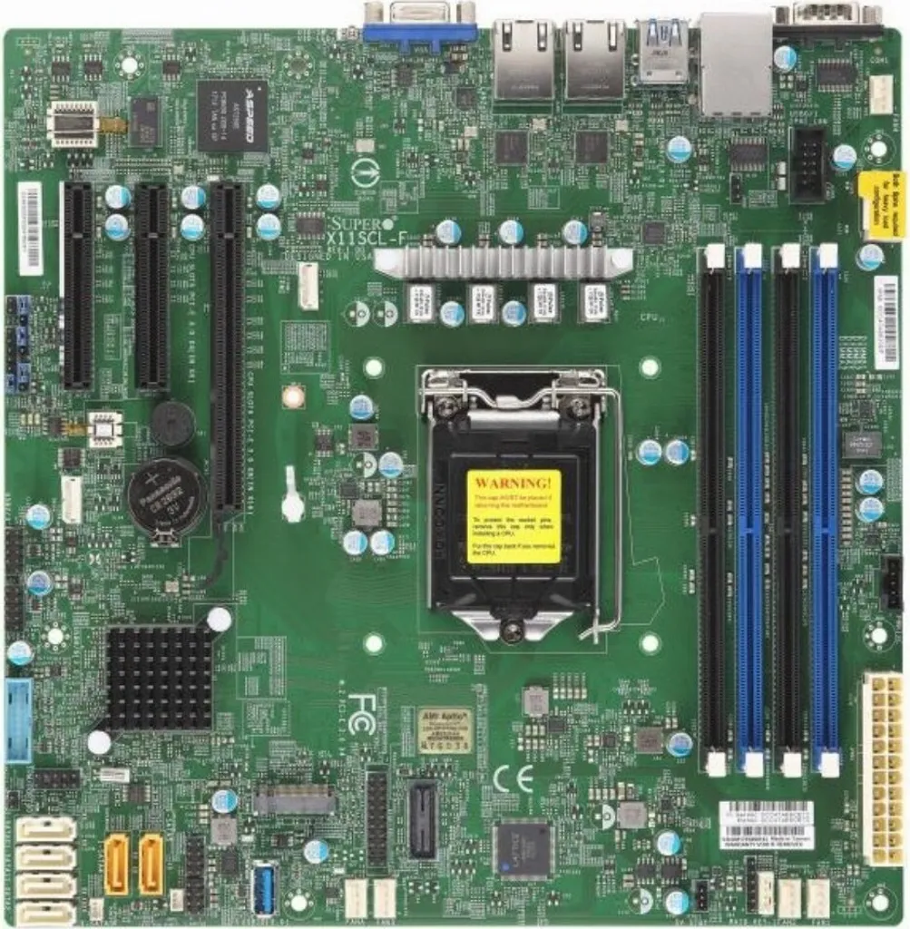 Carte mère Supermicro X11SCL-F micro ATX LGA 1151 pour serveur