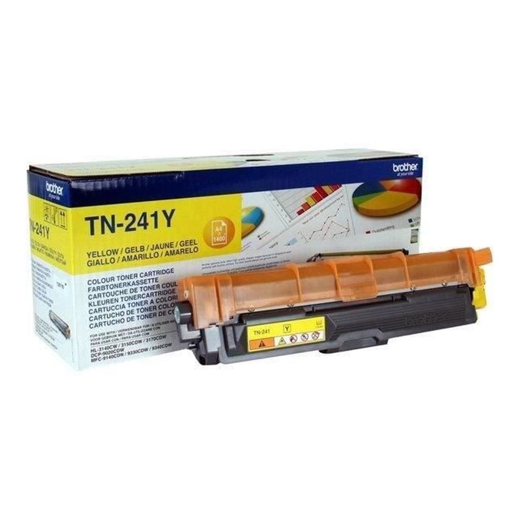 Brother Tn-241Y Yellow Toner 1.400 Pages (Iso/Ie Image du produit 