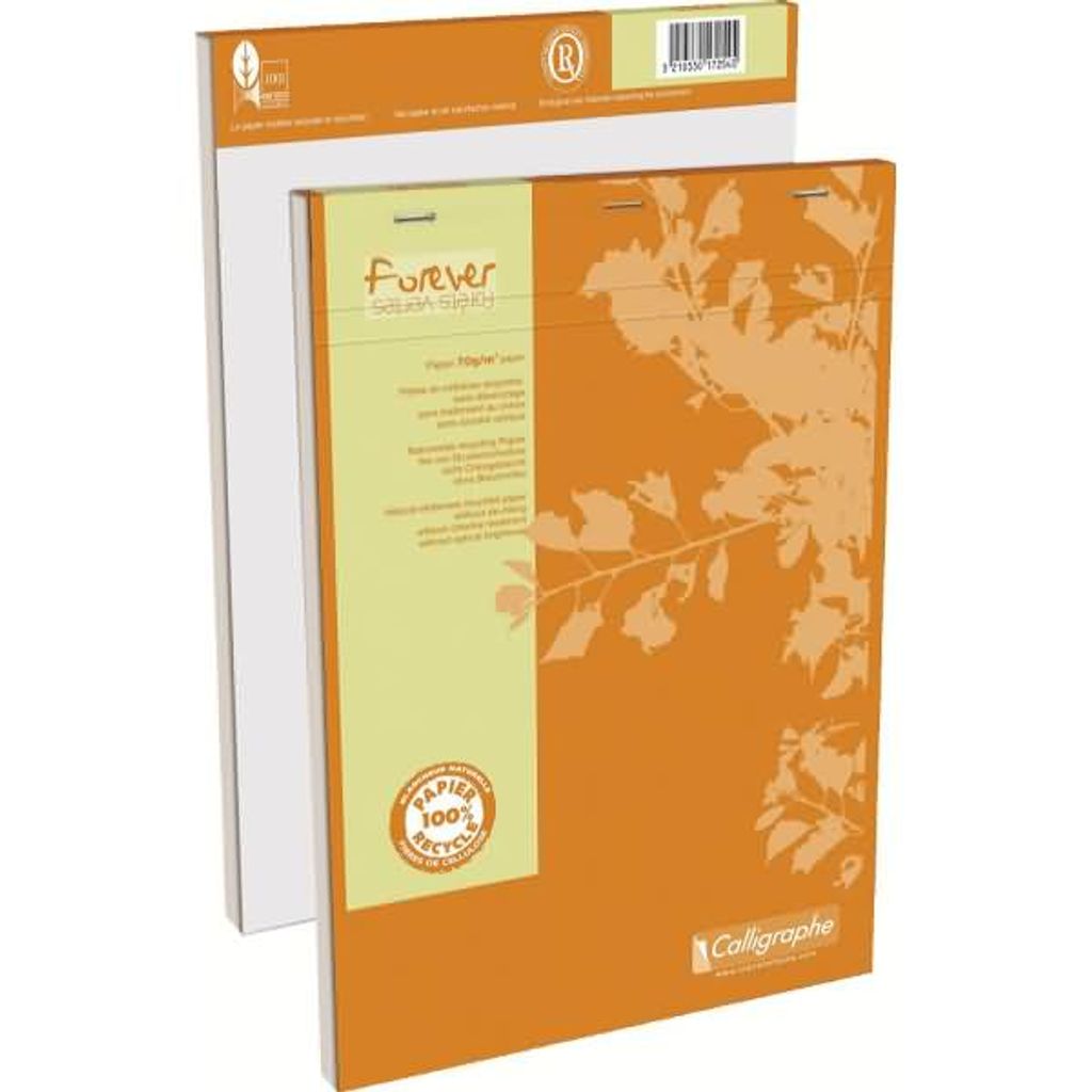 Calligraphe bloc-notes Forever, A4, 100 feuilles, quadrillé Image du produit 