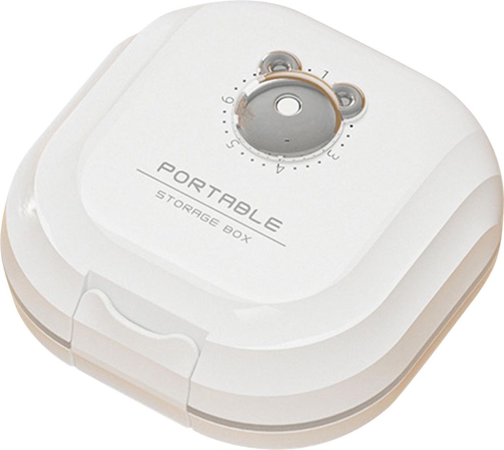 Tragbare doppelschichtige Pillendose Medikamenten-Organizer Große Kapazität Mehrere Fächer Kompakter Pillen-Organizer-Koffer