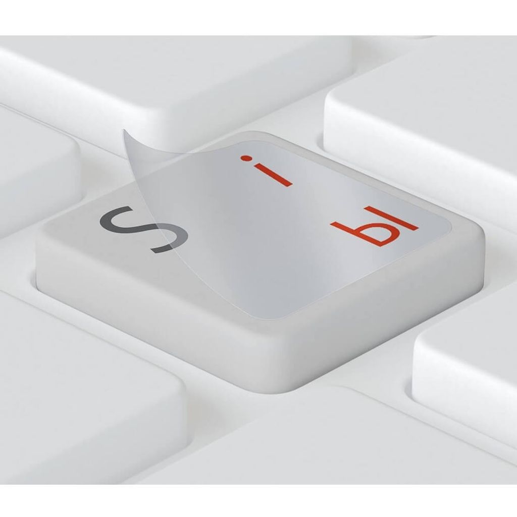 Russische Tastaturaufkleber transparent für Mac (Apple) in Produktbild 2