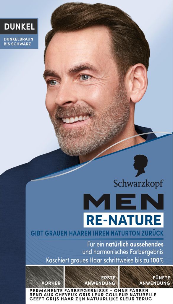 MEN RE-NATURE Naturton Dunkel Dunkelbraun bis Schwarz 145 Produktbild 