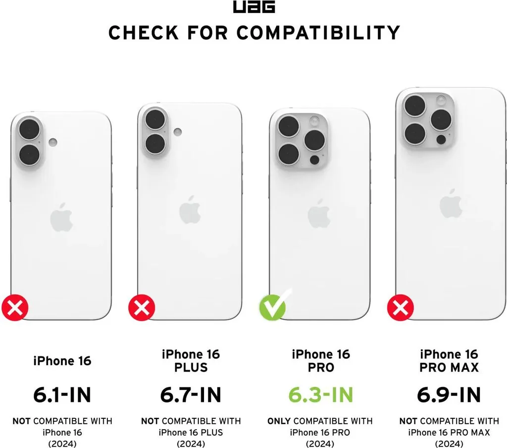 UAG Plyo MagSafe iPhone 16 Pro Nero: La Corazza Elegante per il Tuo Telefono - 11