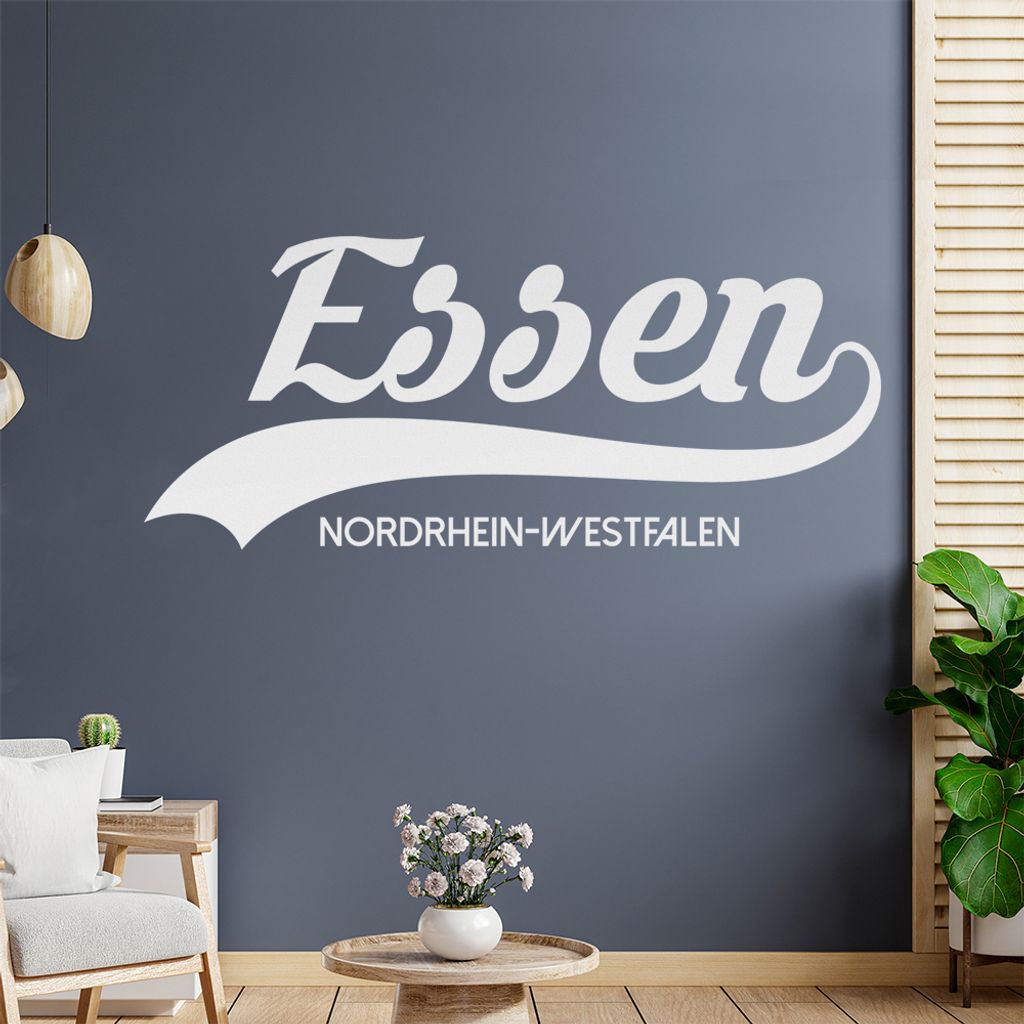 Essen Nordrhein-Westfalen Wandtattoo Wandaufkleber Wall Sticker - Dekoration, Küche, Wohnzimmer, Schlafzimmer, Badezimmer