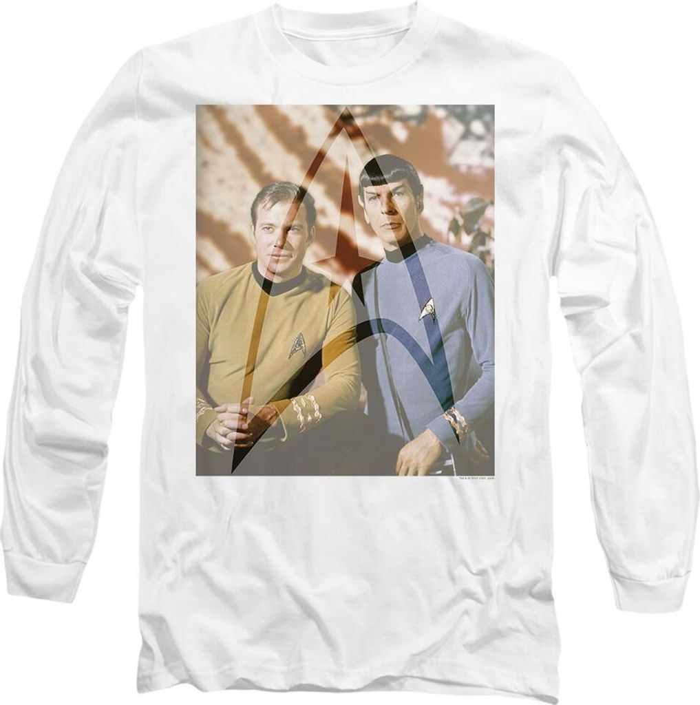 Star Trek - "Classic Duo" T-Shirt für Herren/Damen Uni TV9510 (S) (Weiß)