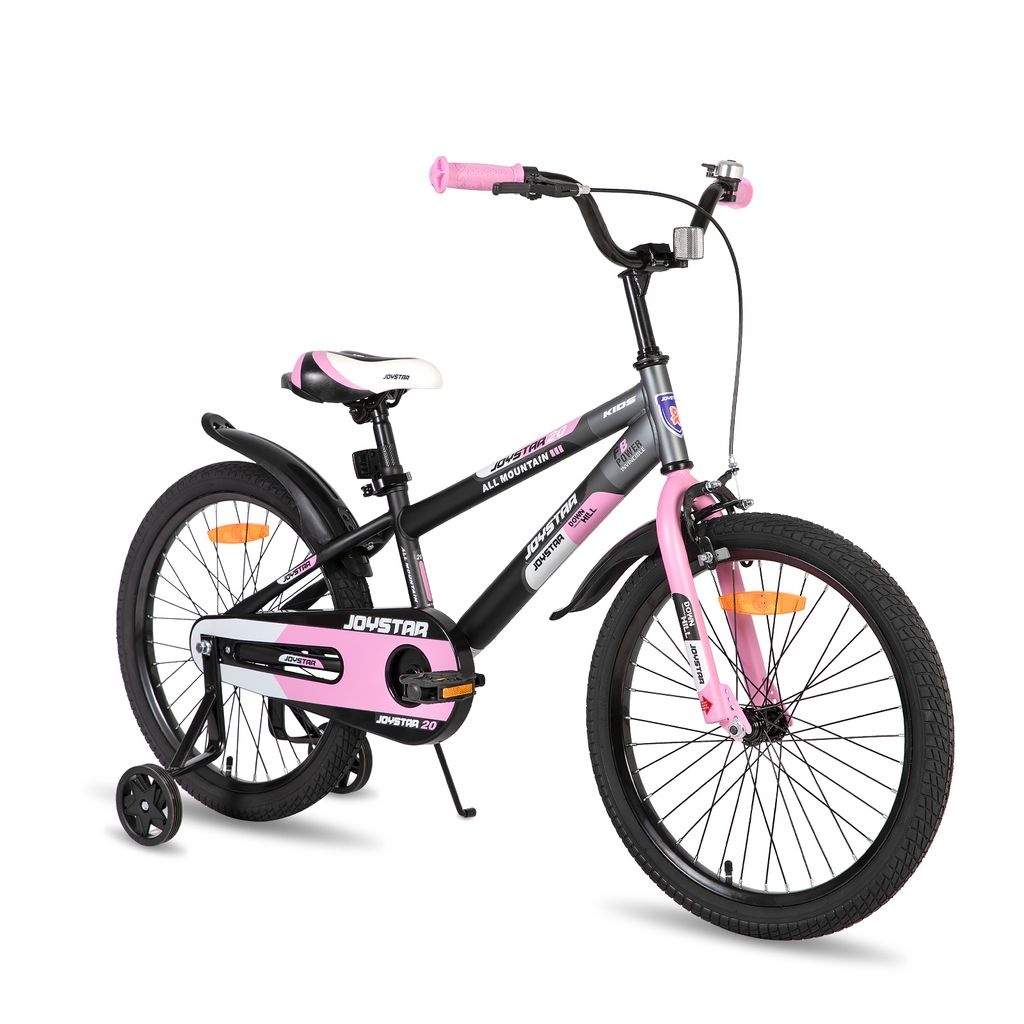 JOYSTAR Berry 20 Zoll Kinderfahrrad für 2-13 jährige Jungen & Mädchen, Jungenfahrrad mit Stabilisatoren, Rosa