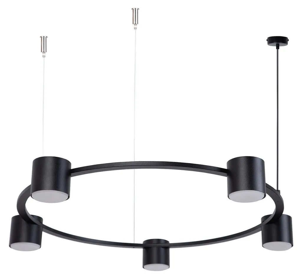 Projecteur 5 Lumières GX53 KODO Métal Noir 150cm IP20 Sigma Lighting