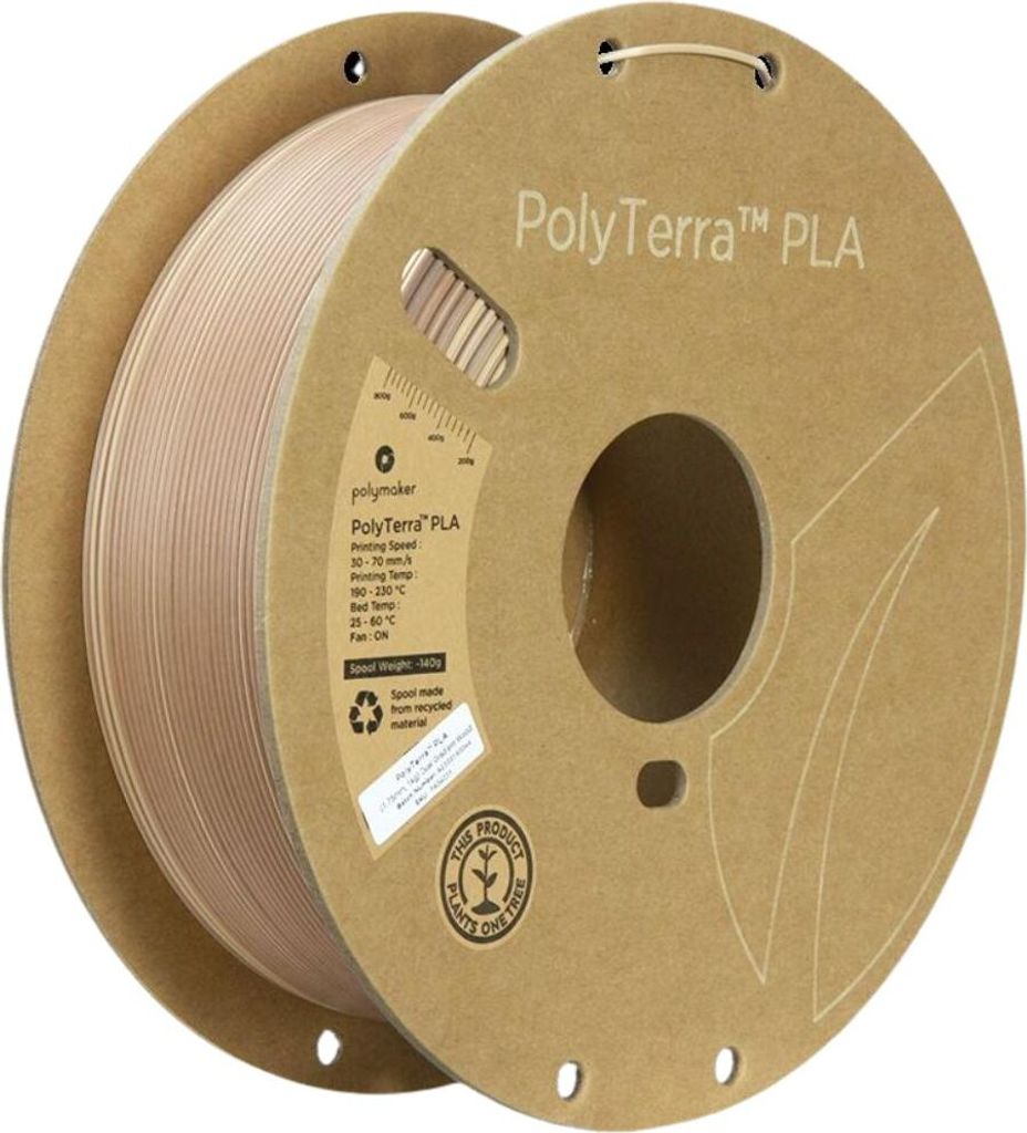 Polymaker PolyTerra Pla filament Dual Gradient Wood 1.75 mm 1KG