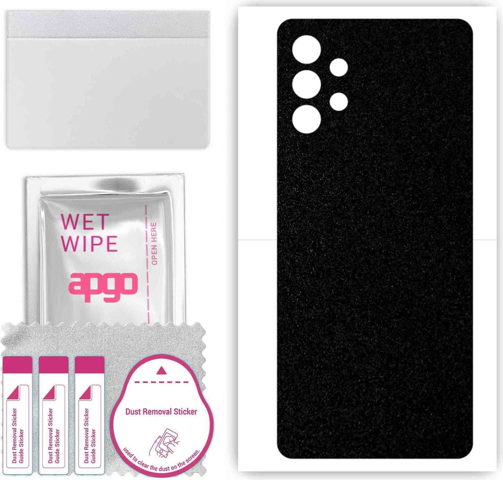 apgo Rückseite Schutzfolie, Skin, kompatibel mit Samsung Galaxy M32 5G, Hinten Displayschutzfolie aus Vinylfolie, kratzfest, einfache Montage - Ma...