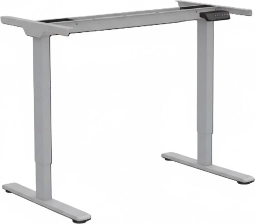 Piétement bureau assis debout électrique argent E1-Mint-PRO-EU solo