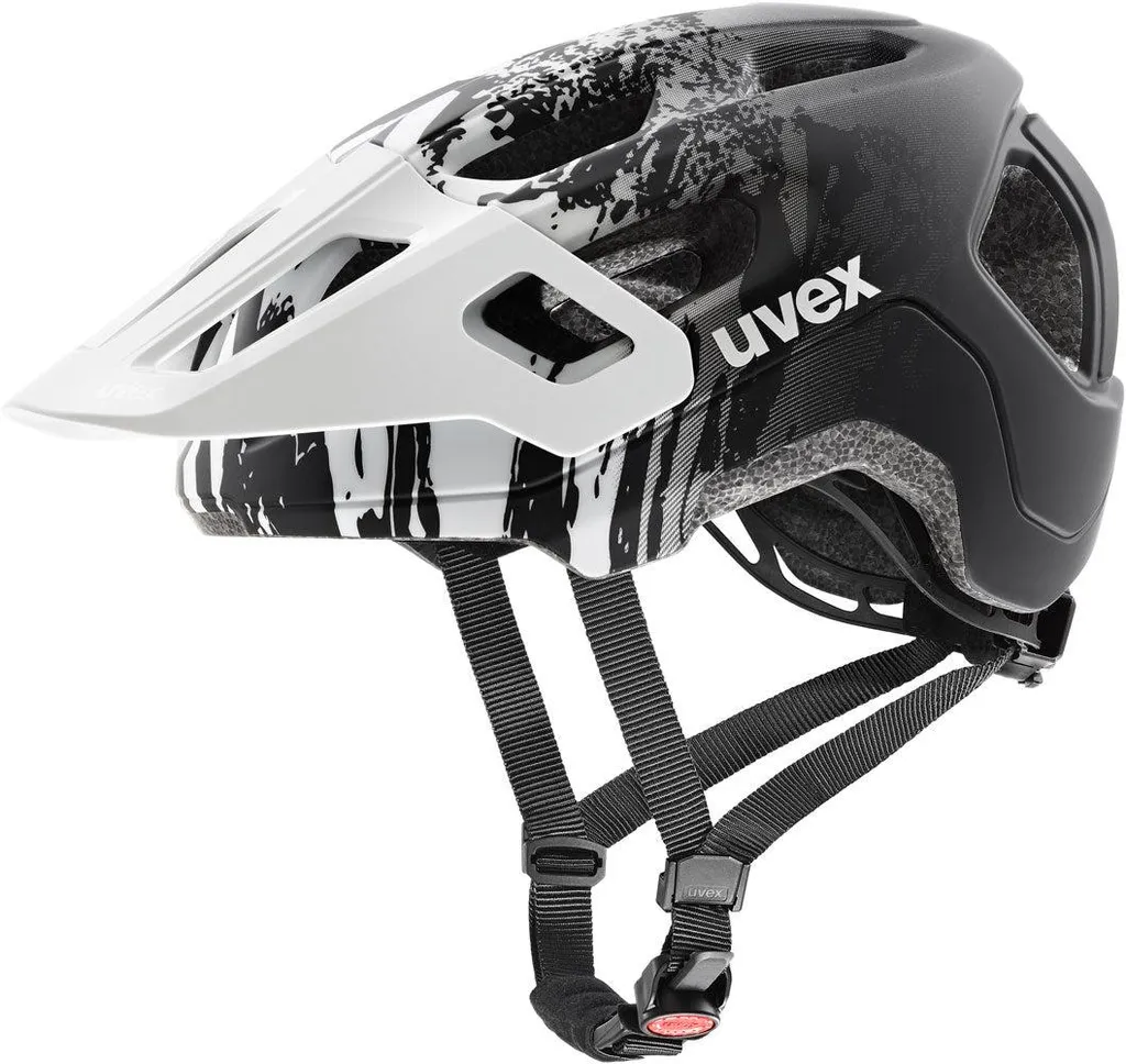 Casque de Vélo pour Enfant Uvex React JR Taille 52-56 cm Blanc et Noir