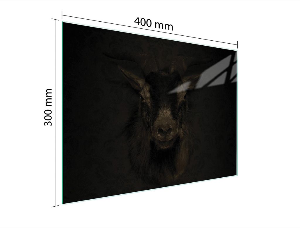Schneidebrett Herdabdeckplatte Multiglasschneidplatte 40x30 cm Reh Tier