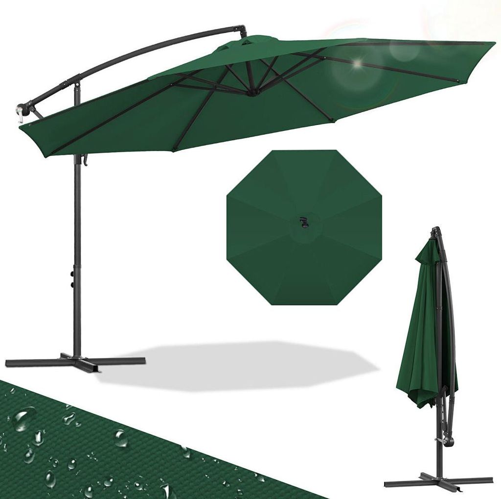 Ombrellone Izrielar 3,5 m verde Ombrellone da giardino con Immagine del prodotto 