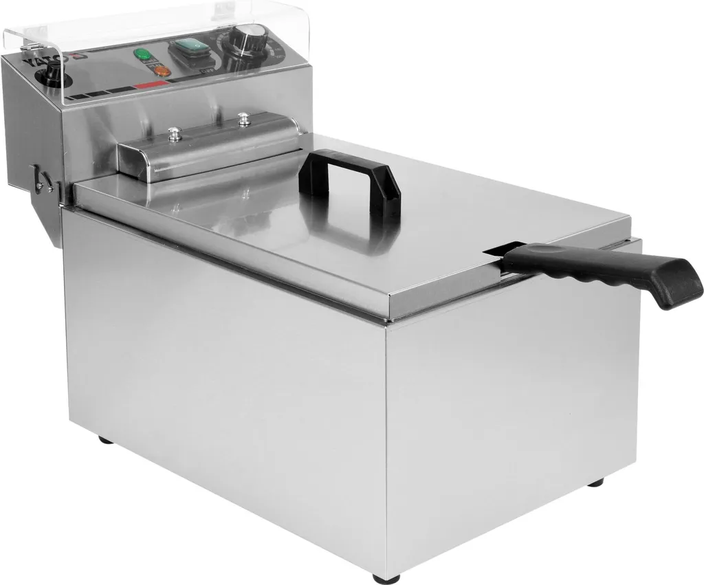 Friteuse Professionnelle 11L Inox - Matériel de Restauration Triphasé 5000W - 3