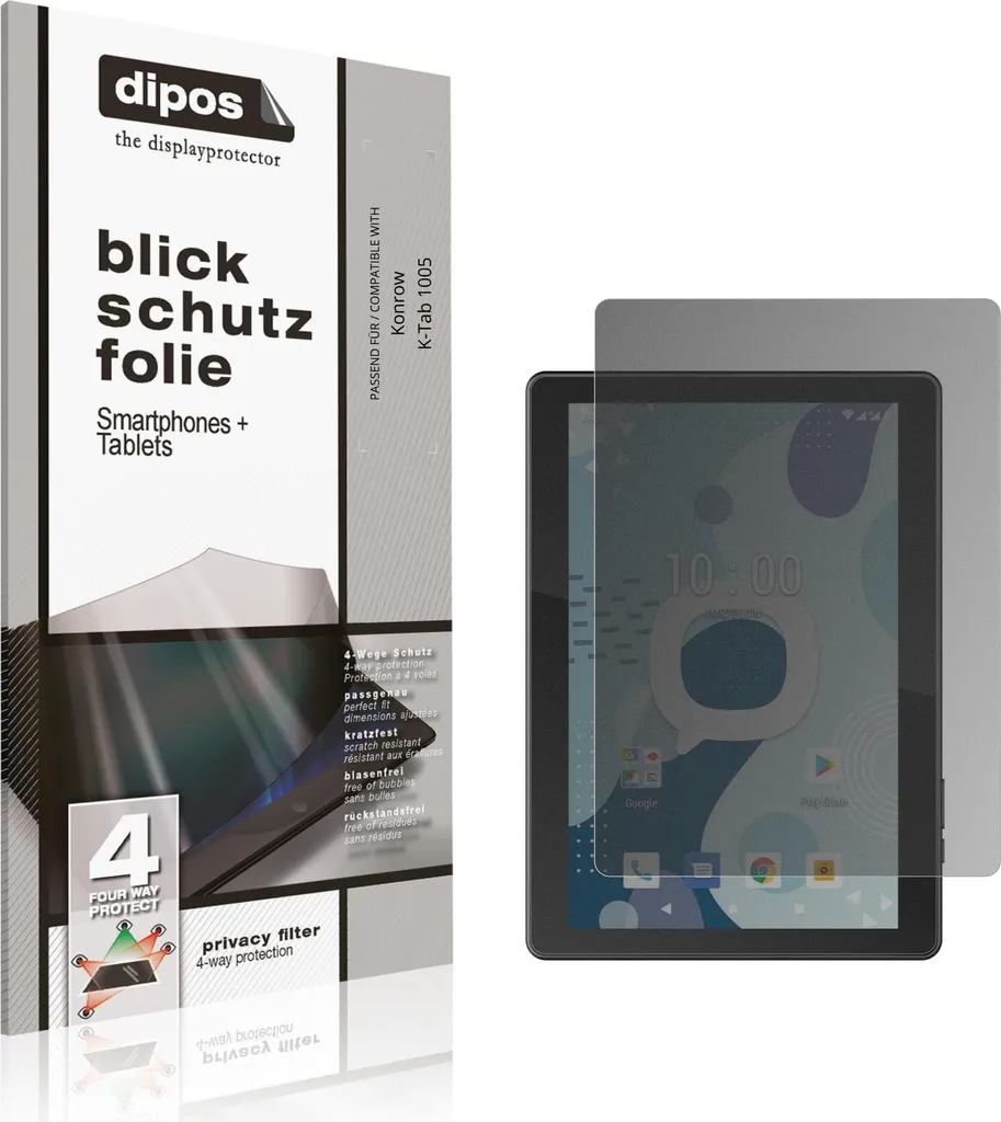 Pellicola Prottetiva per Konrow K-Tab 1005 Protezione Vista 4 modi dipos