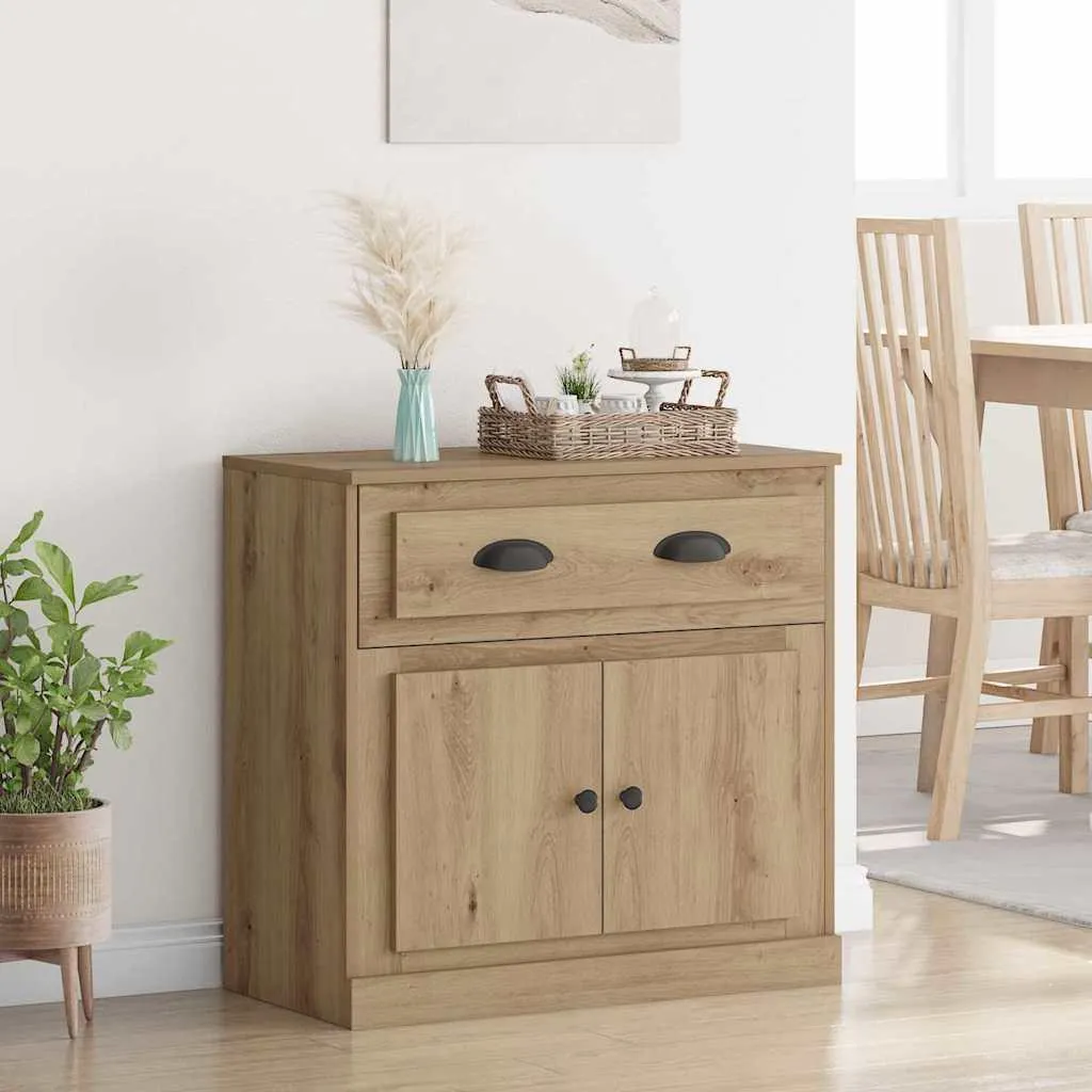 vidaXL Tavola alta in rovere Artisan 70 x 35,5 x 67,5 cm Materiale a base di legno