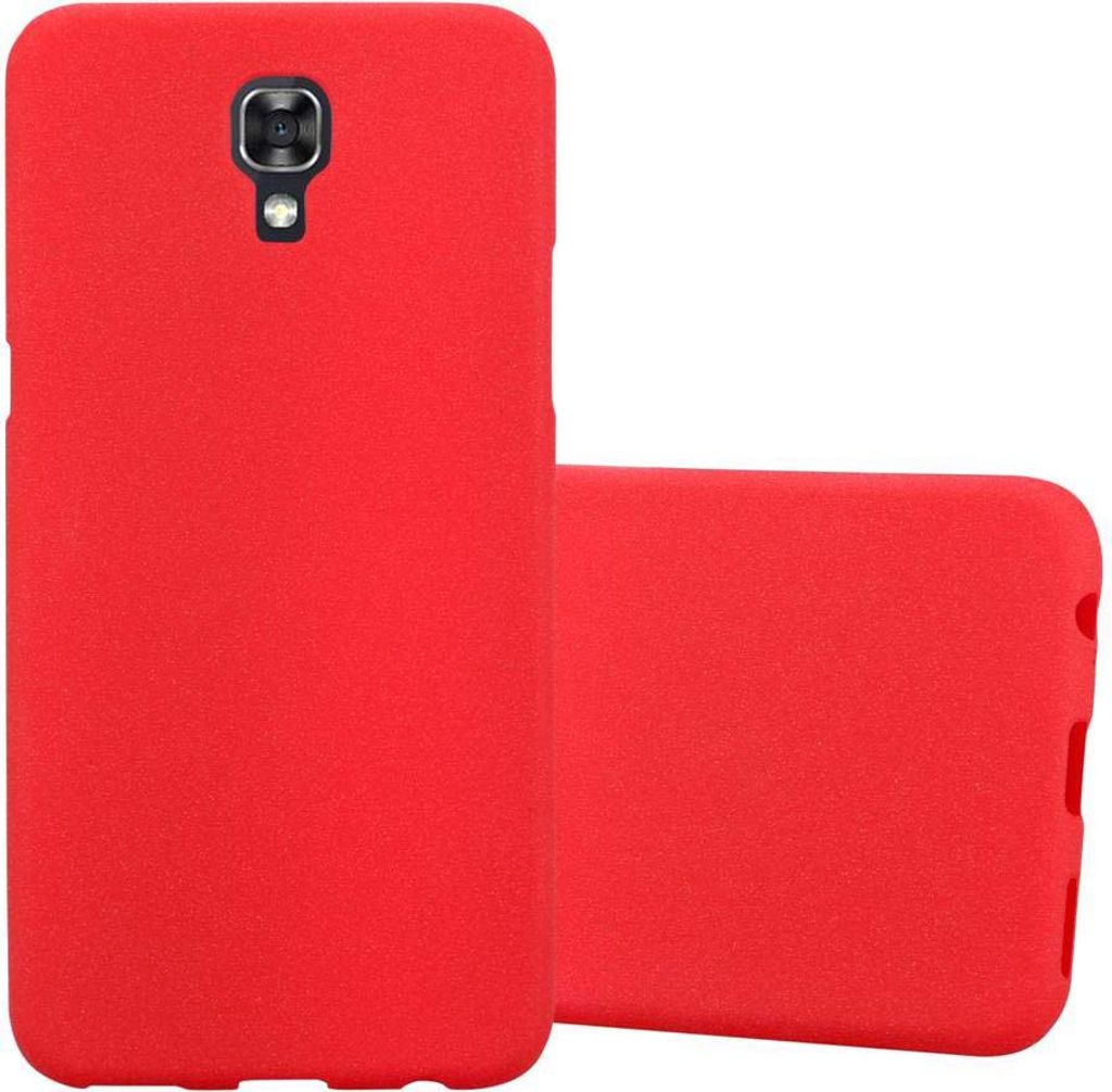 Cadorabo Schutzhülle für LG X SCREEN Hülle in Rot Handyhülle TPU Etui Cover Case