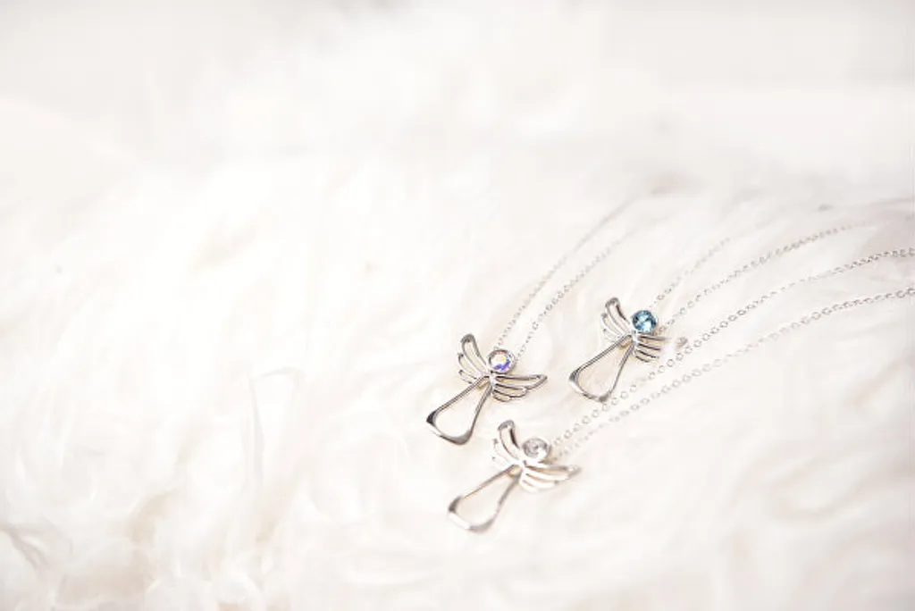 Collana Angelo Custode Cristallo - Offerta Regalo Natale e Cerimonie - 3