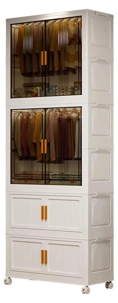 Boîtes de rangement en plastique PP avec couvercle - Lot de 3 empilables