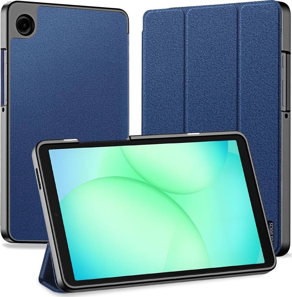 Hülle mit Klappe für Galaxy Tab A11 / Tab A9, Dux Ducis Domo, Dunkelblau