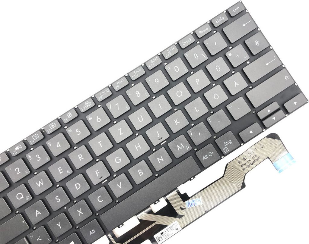 DEUTSCHE - Tastatur Keyboard Schwarz kompatibel für HP ZenBook Flip 13 UX362FA-EL232T