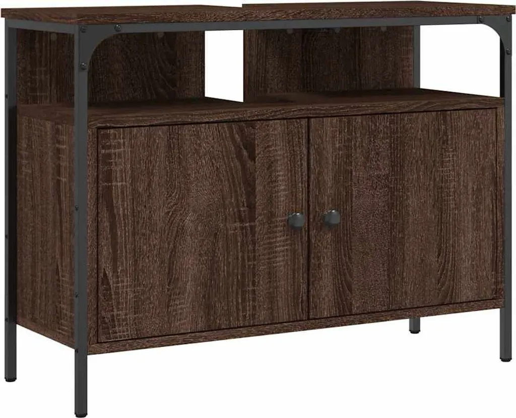 Mobiletto Rovere Marrone 80x30x60 cm vidaXL | Mobile Multiuso Design - 1