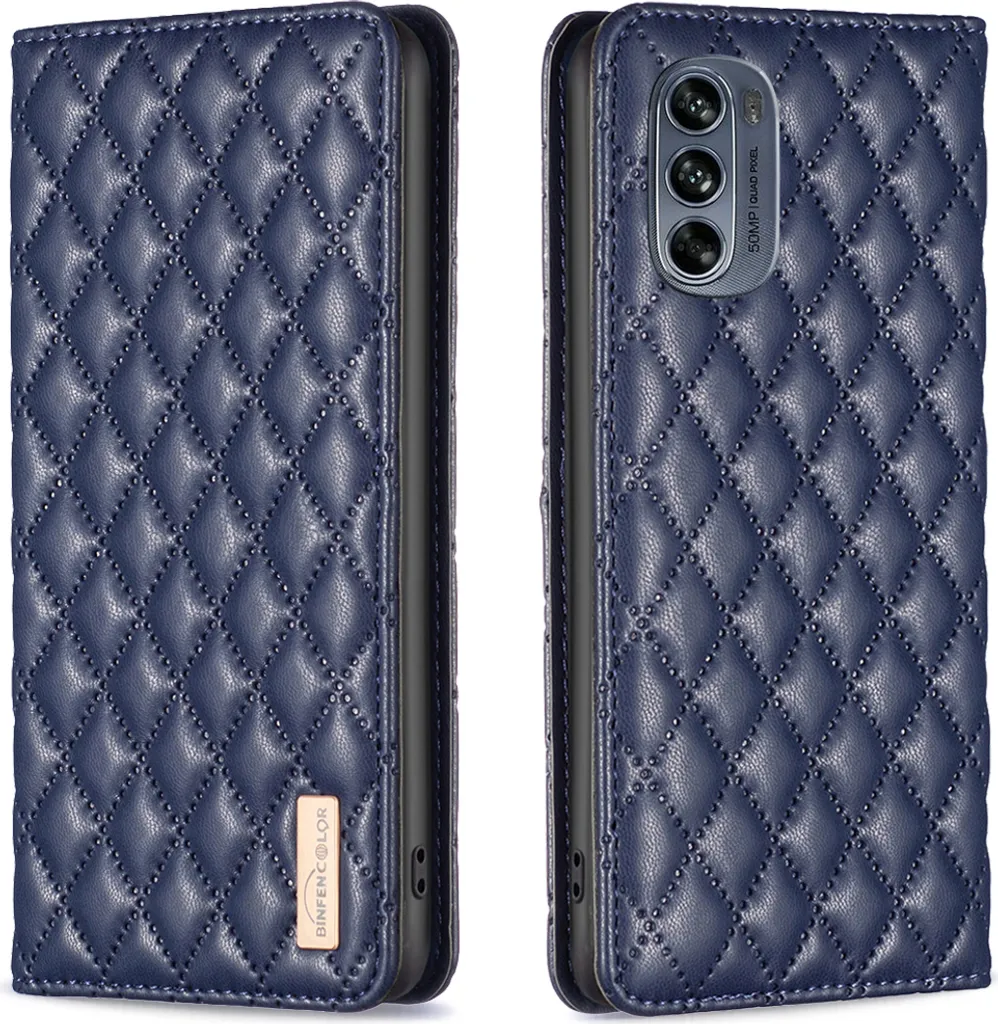 Cover Moto G62 5G Flip Pelle Blu: Stand e Slot Carte Motorola