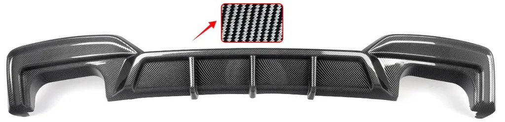 Diffuseur Arrière Style V3 Look Carbone Haute Résistance pour Autos