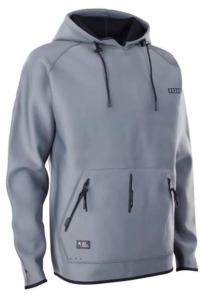 ION Neopren-Sweatshirt IOW Water Hoody Neo Lite für Herren, salbeigrau, Größe 48/S (Neopren und Gurte).