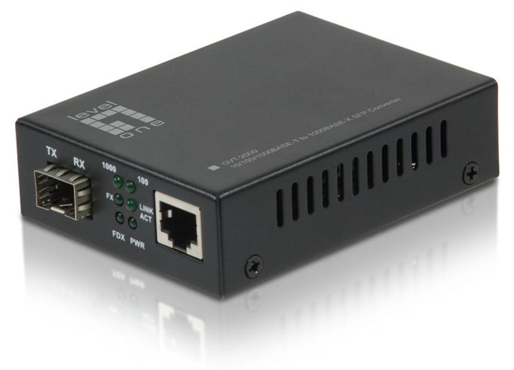 Level One GVT-2000 RJ45 SFP Gb Media Converter