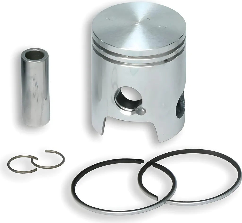 Pistone Malossi Ø 40,4mm, spinotto Ø 12mm, 2 fasce trapezoidali per Minarelli / Piaggio / Peugeot