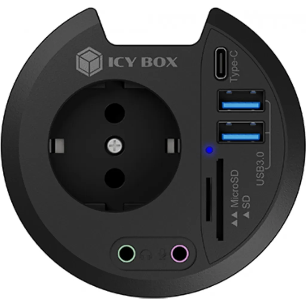 Icy Box Hub Multiport 2xUSB 3.0 SuperSpeed avec Lecteur de Carte SD/TF - 2