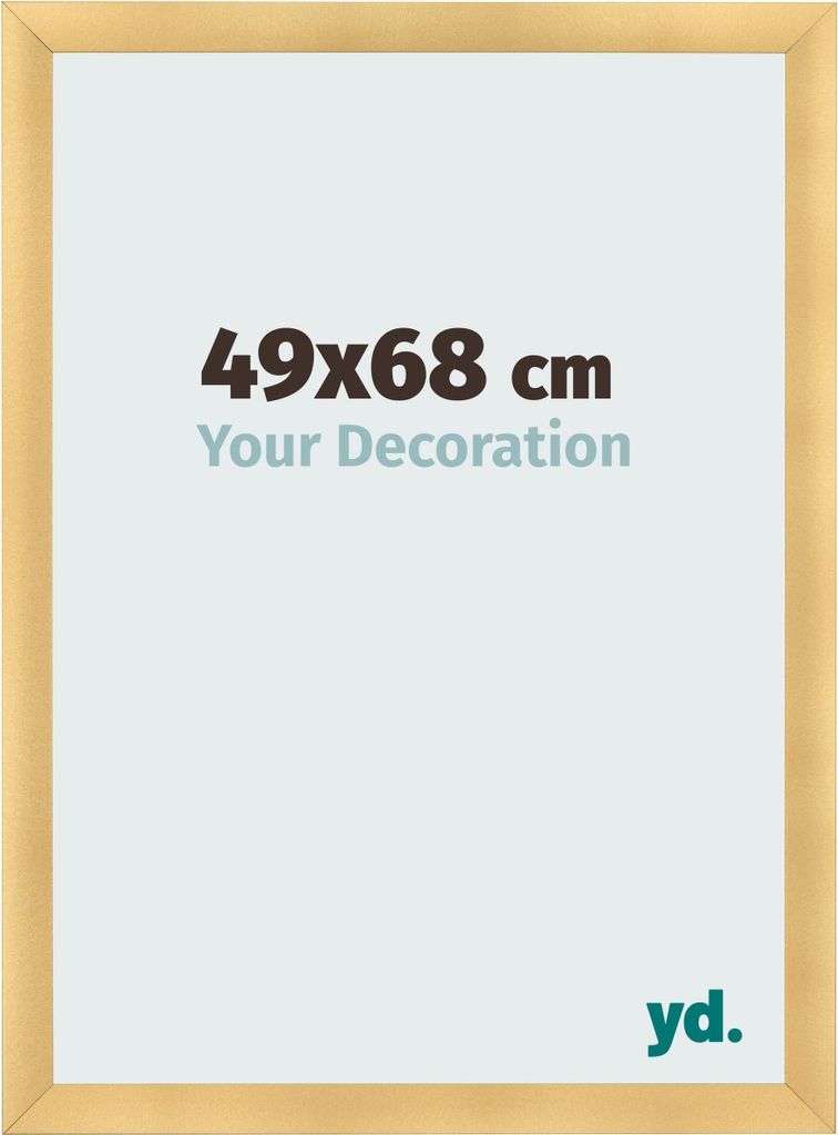 Bilderrahmen, 49x68 cm, Gold Matt, MDF, Pisa