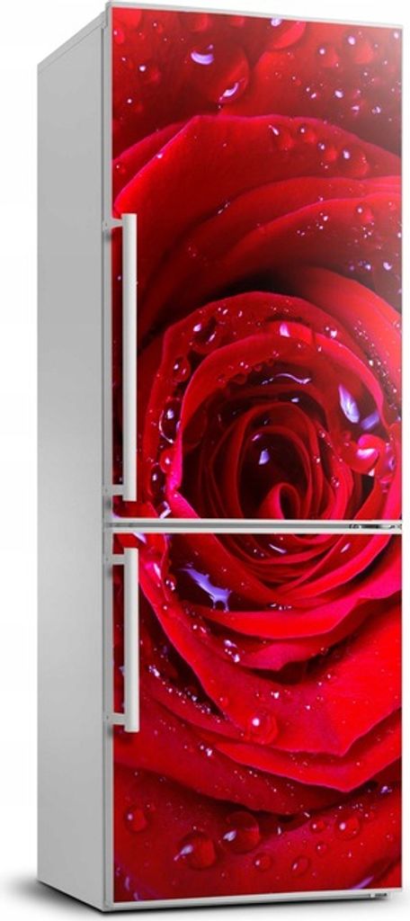 Aufkleber Selbstklebend Kühlschrank Fototapete Rote Rose 70x190