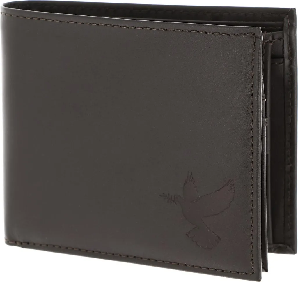 Oxmox Freedom Pigeon Portafoglio Pelle Marrone RFID Protect - Elegante