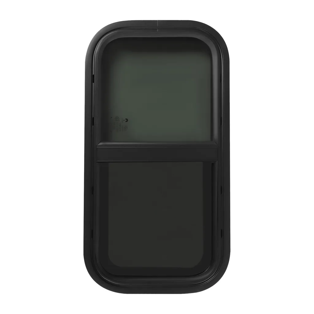 Fenêtre de camping-car en verre trempé noir 450x500mm haute sécurité
