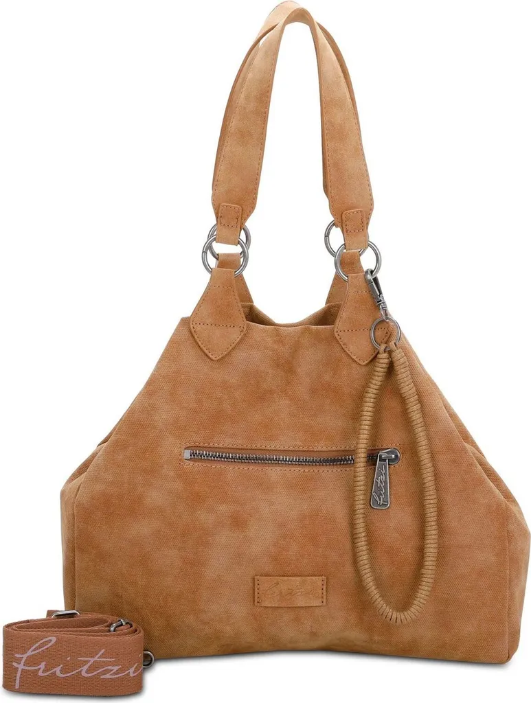 Sac à Épaule Marron Clair Cracker Rub Iggi01 en Simili Cuir Grainé