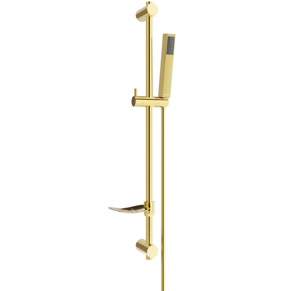 Barre de douche coulissante dorée DF77 pour cabine moderne