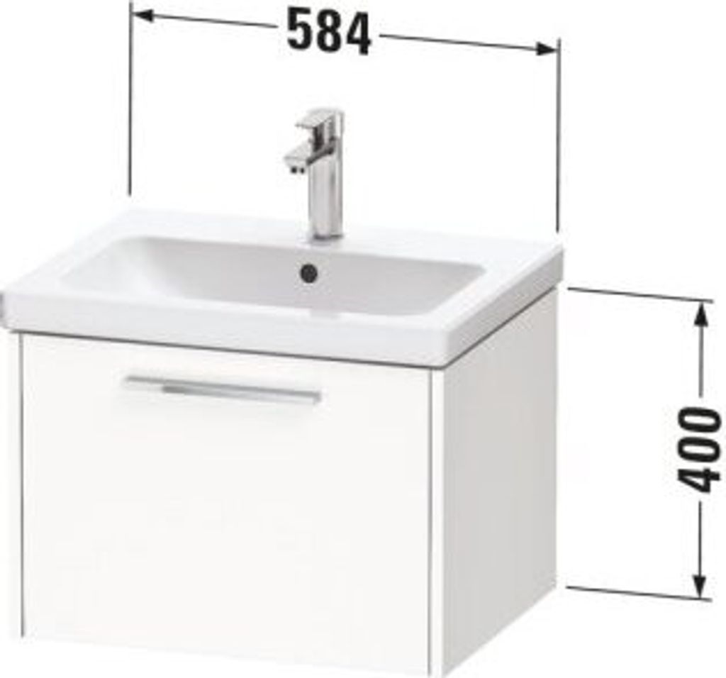 DURAVIT DC4665010HH0000 D-Code WTU Wandh. Auszug 1,