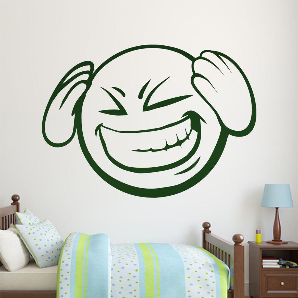 KIWISTAR Emoji 3D Hände - Schmerzen Stress Uni Arbeit Freundin Wandtattoo in 6 Größen - Wandaufkleber Wall Sticker - Dekoration, Küche, Wohnzim...