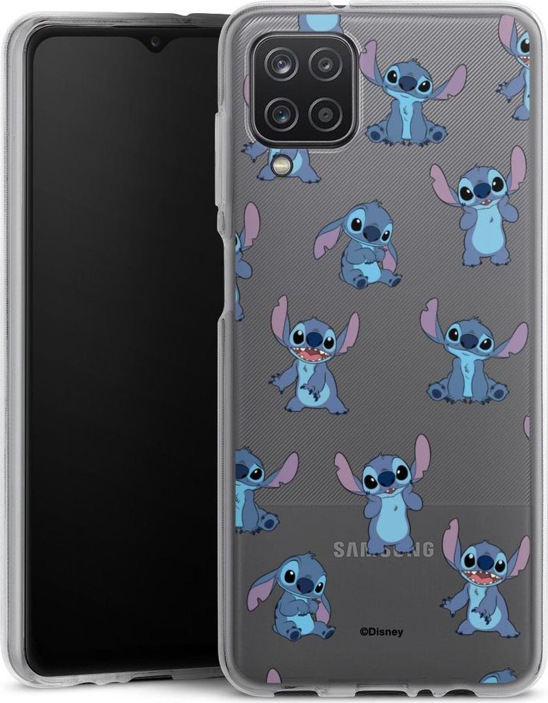 DeinDesign Handyhülle für Samsung Galaxy A12 Silikon Hülle Case Smartphone Schutzhülle Disney Offizielles Lizenzprodukt Lilo & Stitch