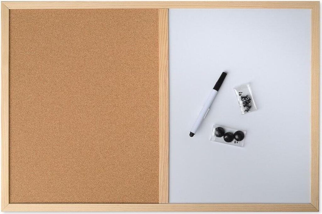 Decosa Pinnwand 600 x 400 mm inkl. Pinnnadeln und Stift Produktbild 