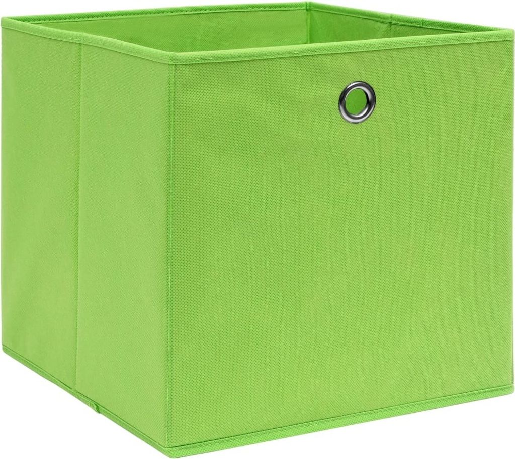 vidaXL Aufbewahrungsboxen 10 Stk. Grün 32x32x32 cm Stoff Produktbild 