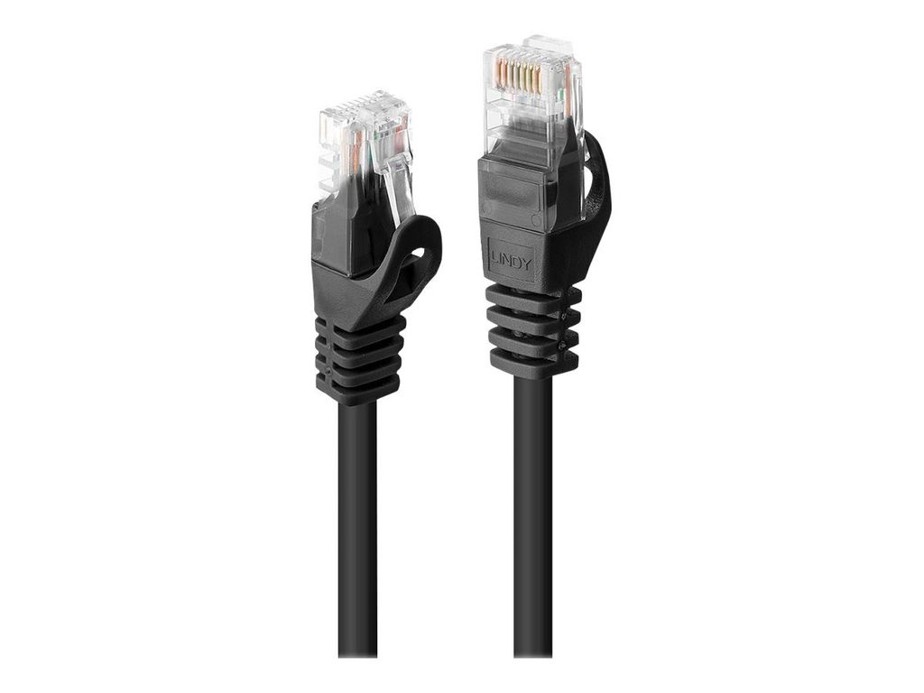 LINDY Patchkabel Cat6 U/UTP Basic schwarz 3.00m