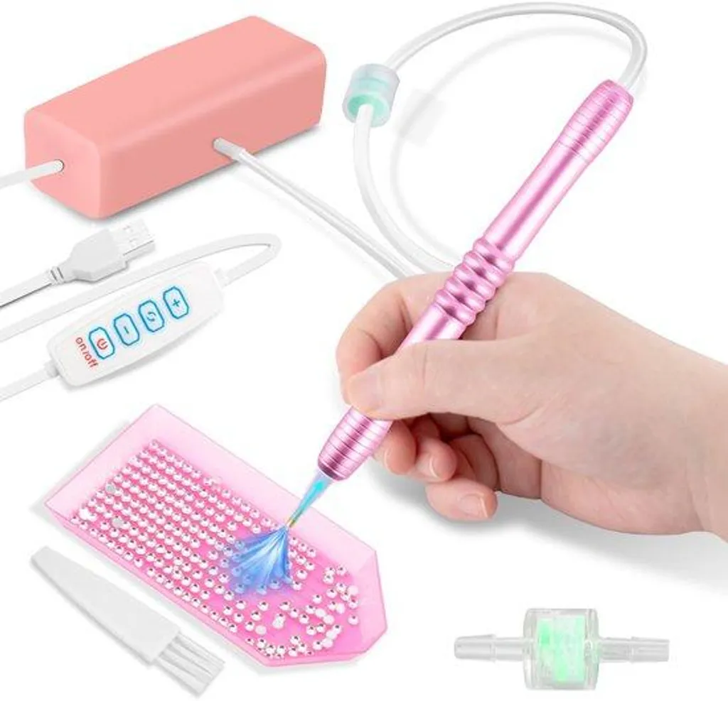 Kit stylo électrique peinture diamant avec pompe à vide à 3 vitesses