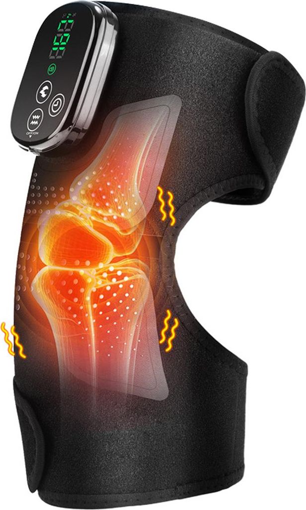 Knie-Wärmetherapie-Gerät mit Rotlicht & Massage – Tauchstoff, 5000mAh Akku, Smart-Temperaturregelung