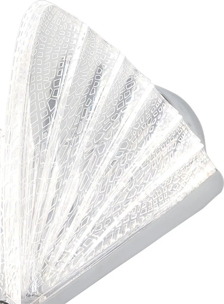 Applique LED 8W Chrome Mariposa : Éclairage Variable Papillon Décoratif - 6