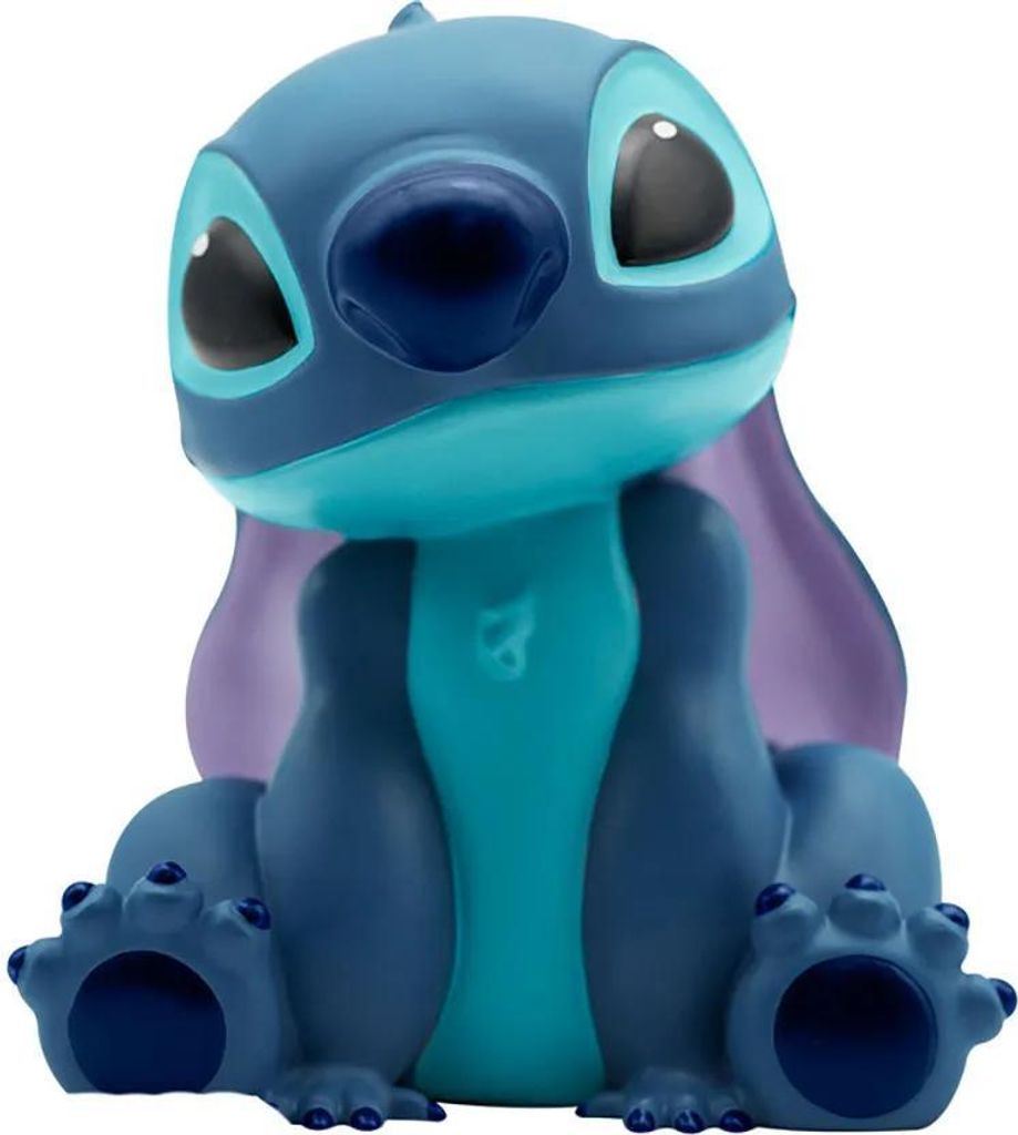 A close-up studio shot of a Stitch figurine.